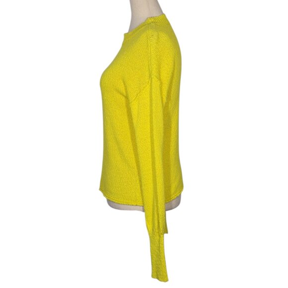 ABOUND Yellow Knit Sweater XS Women’s Long Sleeve Crewneck Fall Top NWT - Picture 5 of 11